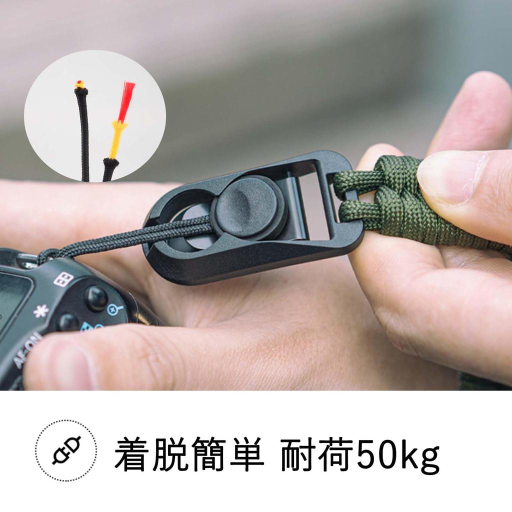 Camera Strap Camera Hand Strap Paracord Knitting Anchor Links with Triangle Ring for Cameras Green [Yullmu] SLR/Mirrorless