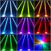 100W LED Moving Light, Stage Lighting, 10 Patterns, 8 Colors, High Brightness, Sound-Activated Strobe, Stylish, Compact, Rotating, DMX512, Remote Cont