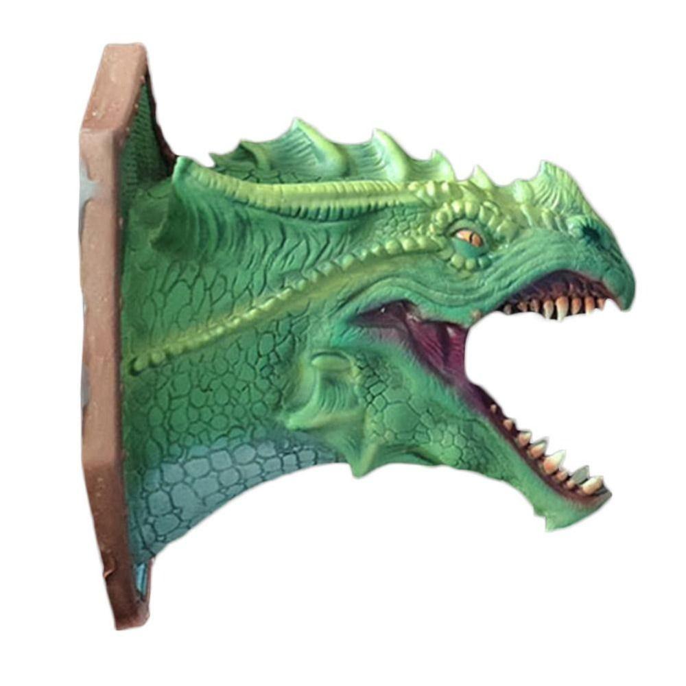 3D Голова дракона настенная скульптура со светодиодным дымом Голова динозавра увлажнитель светодиодный светоизлучающий реквизит подвесное украшение для дома