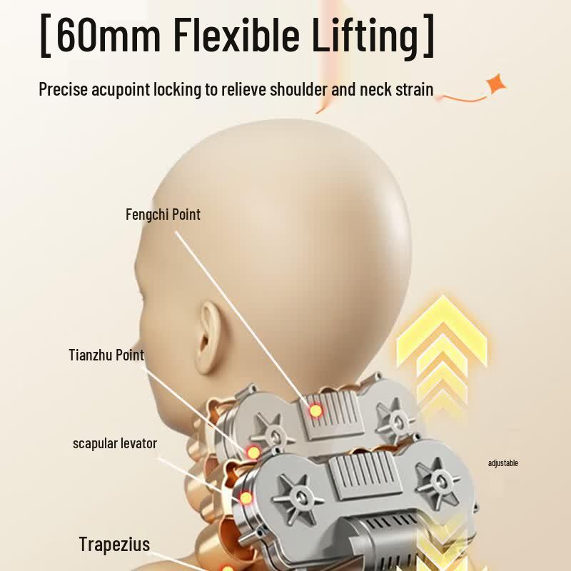 AUX Deep Kneading Neck and Shoulder Massager CN plug (adapter included)