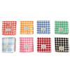 1PC Cotton Plaid Placemat Kitchen Decor Checkered Tablemats Ins Grid Series Meal Mat Photography Props 38x28cm