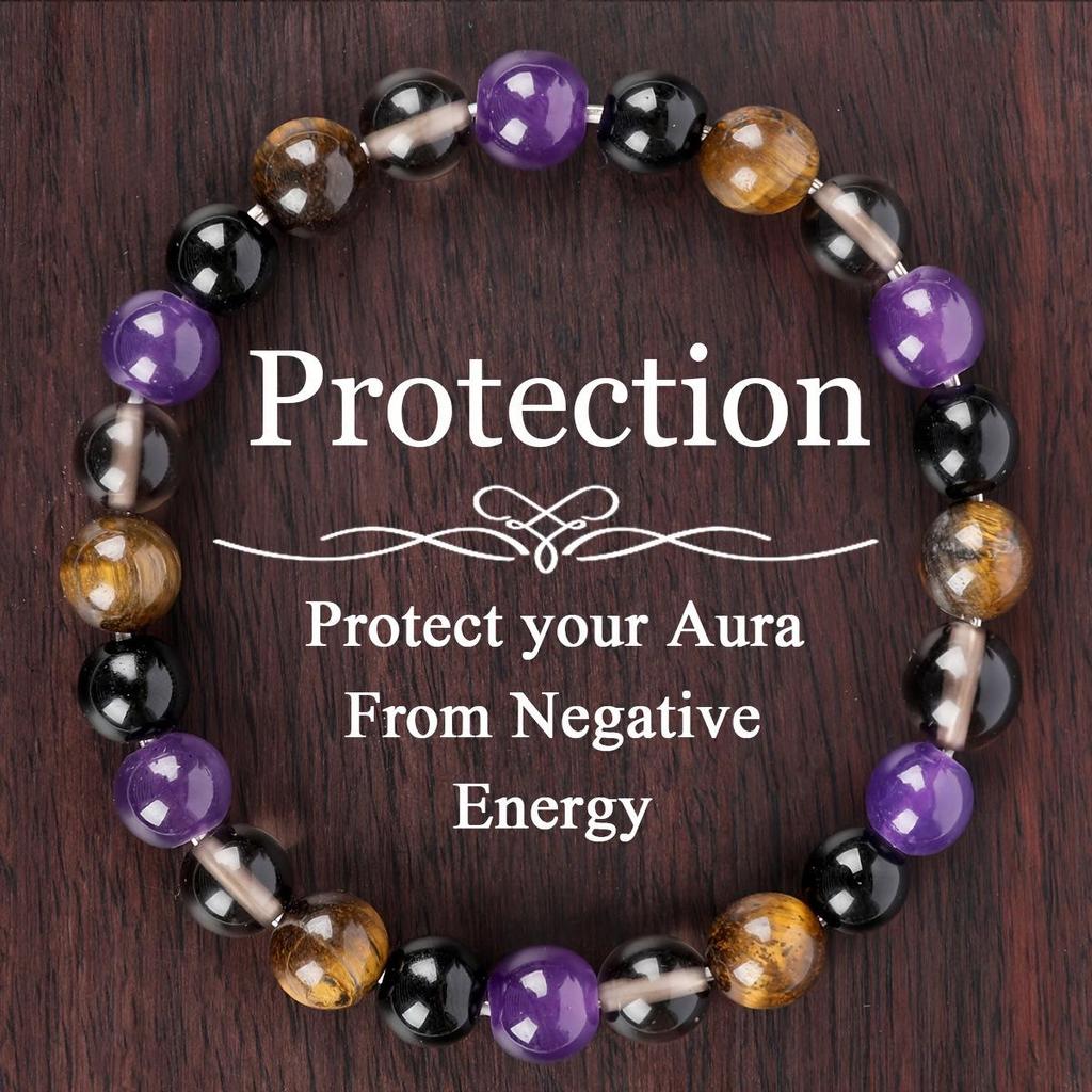 Малахитовый Тигровый глаз Бусинный Счастливый Браслет для Мужчин и Женщин