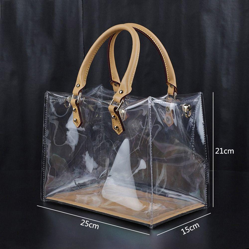 Clear Tote Bag DIY Handmade PVC Handbag Making Kit Large Capacity Gift Bag Woman