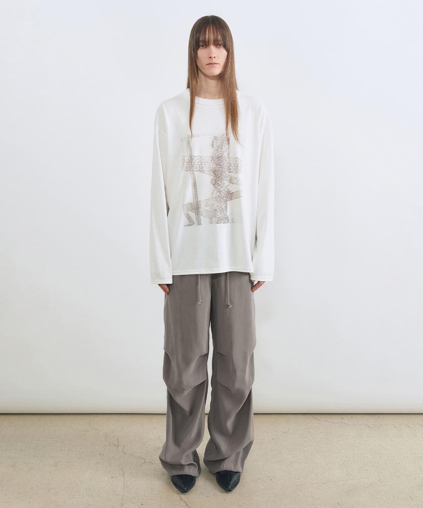 INSILENCE WOMEN Lace Printed Long Sleeve White