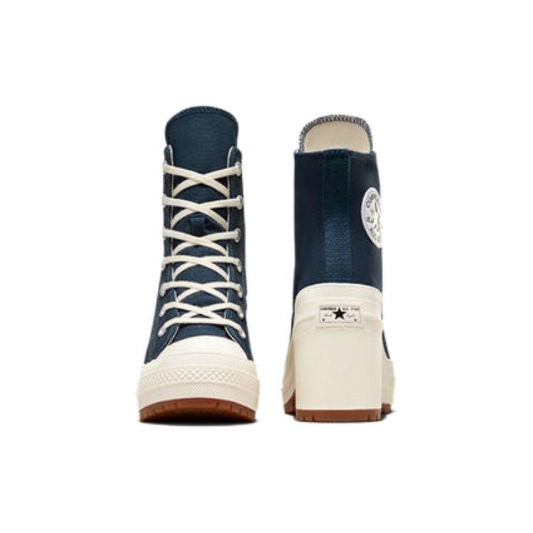 Converse Chuck 70 De Luxe Heel High Obsidian Women Sneakers Blue White Black A07565C