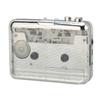Portable Cassette Retro Tape Stereo Sound FM Radio Cassette Player with Headphone Jack and 2 AA or USB Power Supplies Player, Auto-Reverse Player,