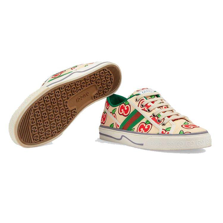 Gucci Женские Кроссовки для Тенниса 1977 'GG Apple Print' Женские 606110 H2C10 9270