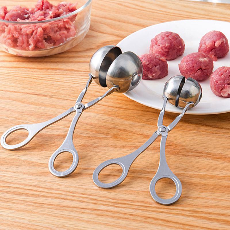 Meatball Apparatus Maker Clip Fish Ball Rice Ball Making Mold Form Tools Kitchen Accessories Stainless Steel Meat Baller Utensil