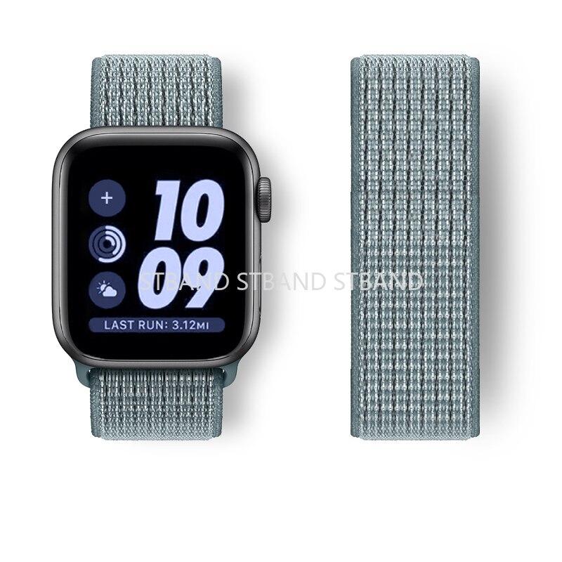 Nylon Loop Strap For Apple Watch Band 45mm 41mm 40/44mm Smartwatch Belt Correa Belt Bracelet iWatch Series 4 5 SE 6 7 Watchband