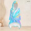 Women Plus Size Hooded Long Sleeve High Low Printed Top Fitted Pants Two Piece Set