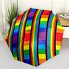 1pc Rainbow Stripes Umbrella Portable Home Essential Umbrella Folding Umbrella Durable Iron Frame yy251128043
