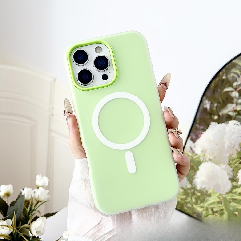 Однотонный гелевый чехол «два в одном» для телефона Apple 16PROMAX, Подходящий для Iphone15 Противоударный и простой защитный чехол