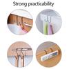 4/8pc-S-shaped Cabinet Door Hooks Stainless Steel Punch-Free Behind Door Hanger Holder Home Kitchen Bathroom Door Organizer Hook