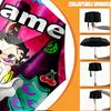 Custom Name Personalized Betty Boop Print Umbrella, Auto Open Close, 8‑Rib Sturdy Frame, Commute Camping Hiking Use, Birthday Gift