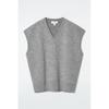 COS Жилет из японской двухслойной шерсти с V-образным вырезом