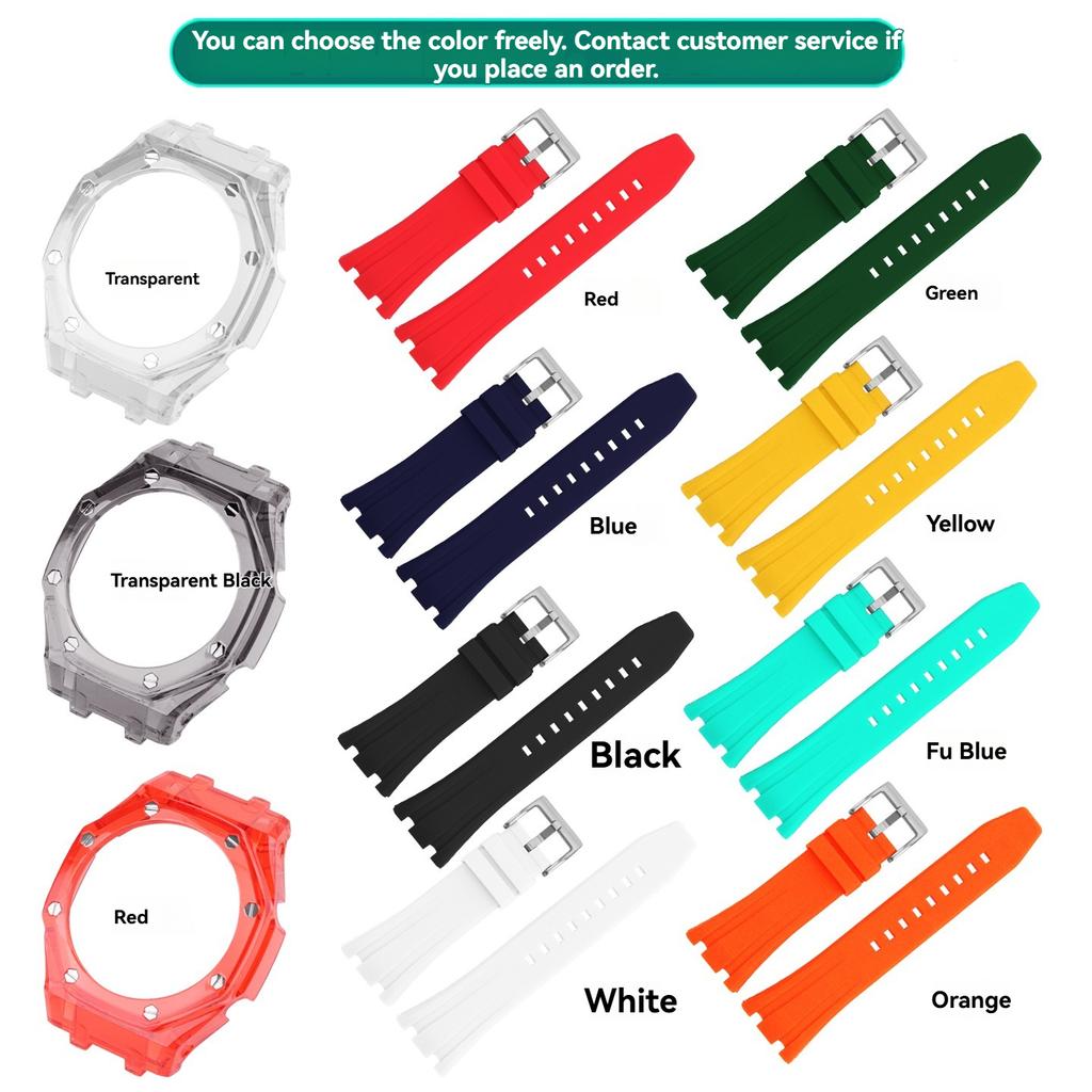 Ga2100 Силиконовый комплект для модификации ремешок корпус набор Для Casio GA-2100/2110 GA-B2100 Прозрачный ледниковый корпус Ремешок для часов С инструментом для переделки