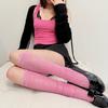 Colorful Women's Pile Socks Lace Knee High Socks Sweet Ladies' Stockings  Summer