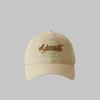 New baseball cap three-dimensional embroidery fashionable soft top cap men's and women's pure cotton shows small face