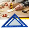 4inch Aluminum Miter Triangle Ruler 45 Degree/90 Degree Woodworking Square Protractor Multifunctional Measuring Tool