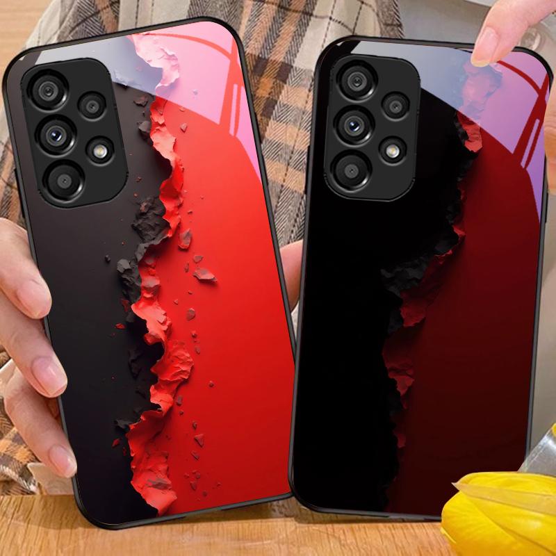 Черно-белые изображения Для Samsung Galaxy S10 S20 Plus S21 FE S22 23 24 FE S25 Ultra Черный закаленное стекло чехол для телефона жесткий корпус