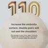 Автоматический складной зонт из 72 костей для мужчин и женщин — большой, двойного назначения: от солнца и дождя