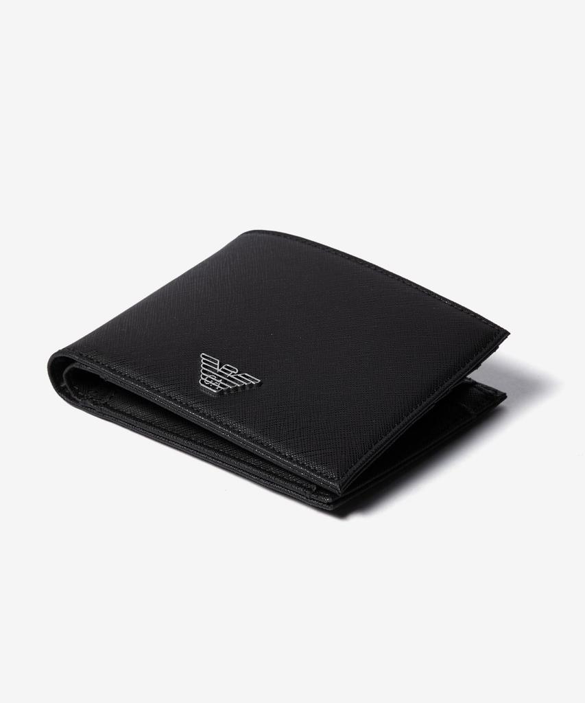 Кошелек Y4R165 Y138E ASV COINPOCKET WALLET [Emporio Armani] Складывающийся пополам Мужской ЧЕРНЫЙ/Черный [Б/у]
