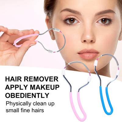 Устройство для удаления волос на лице для женщин, портативное ручное пружинное устройство для верхней губы, подбородка, лица, шеи, быстрые и эффективные инструменты для удаления волос