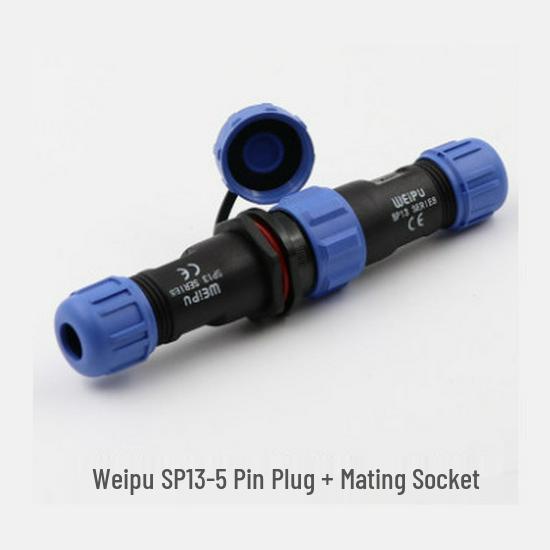 WEIPU SP1310+SP1311 IP68 Waterproof Connector with Multiple Pins for Aerial Mating