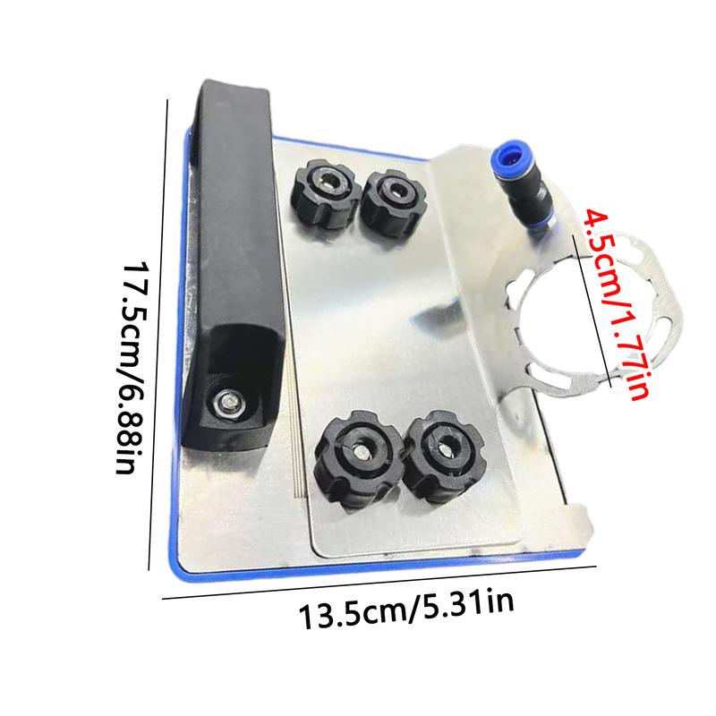 Держатель угловой шлифовальной машины 45 градусов, металлический угловой шлифовальный кронштейн для снятия фаски с плитки, насадка для угловой шлифовальной машины для штукатурных работ, плотницких работ