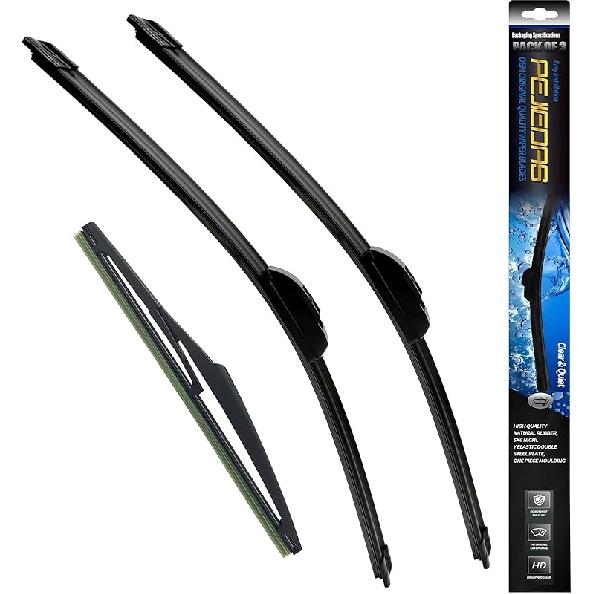 OEM Quality Front Wiper Blades, Replacement For 1995-2004 Toyota Tacoma/ 1984-2002 Toyota 4Runner, OE Original Style (17 Inch + 17 Inch Front Wiper