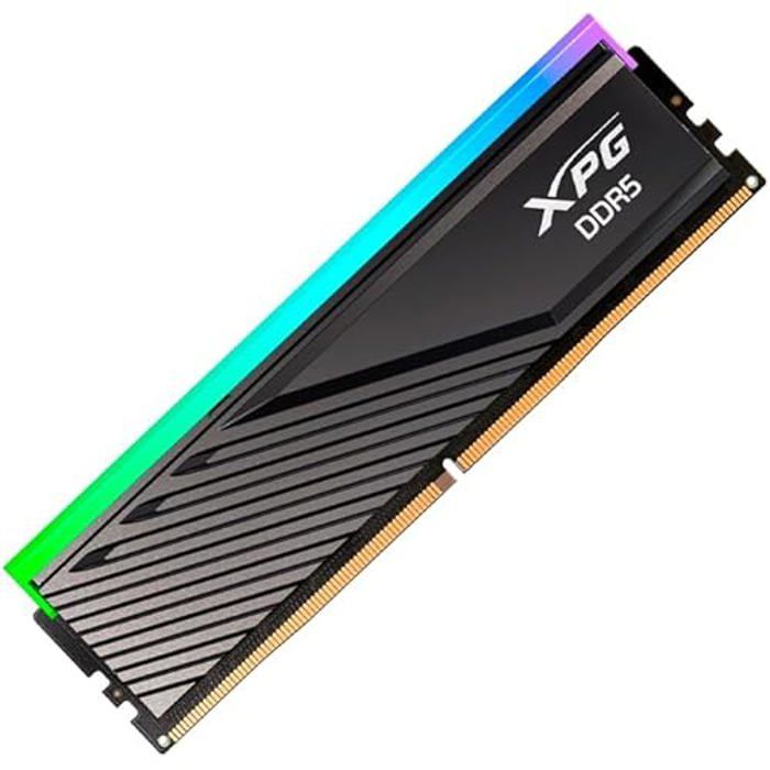 Mémoire RAM DDR5 XPG - 16 Go - 6000 MT/s - Noir - Lancer Blade RGB Dispateur - AX5U6000C3016G-SLABRBK