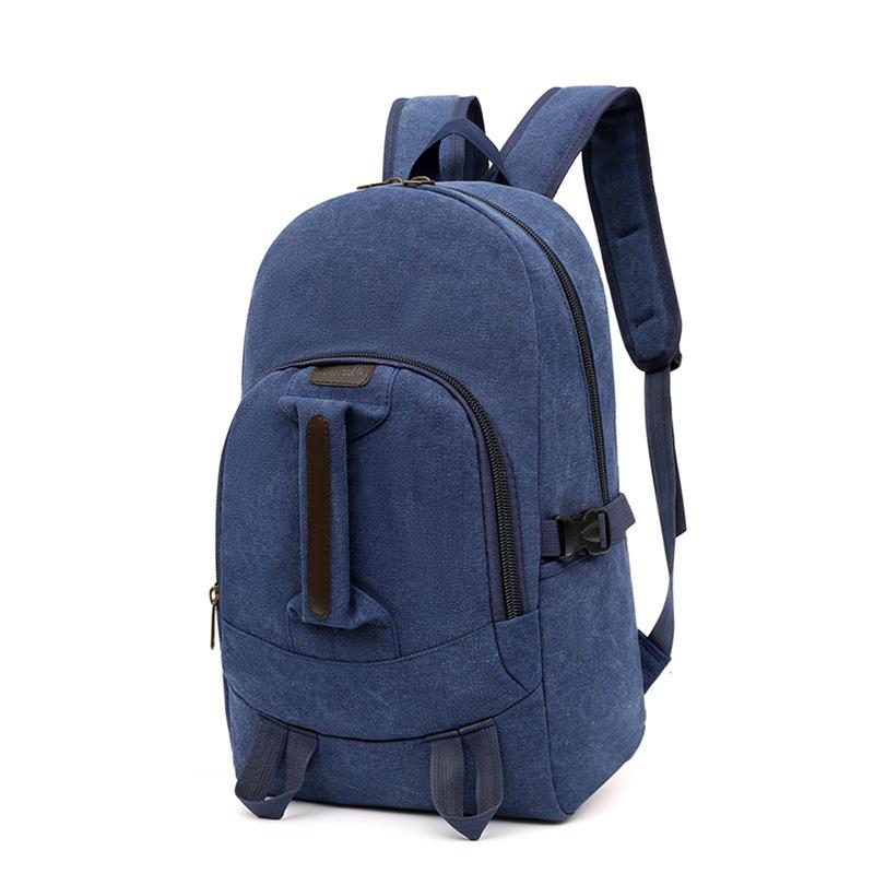 Vintage Casual Men Canvas Backpack College Student School Bags Large-Capacity Durable Out Cycling Hiking Camping Travel Rucksack