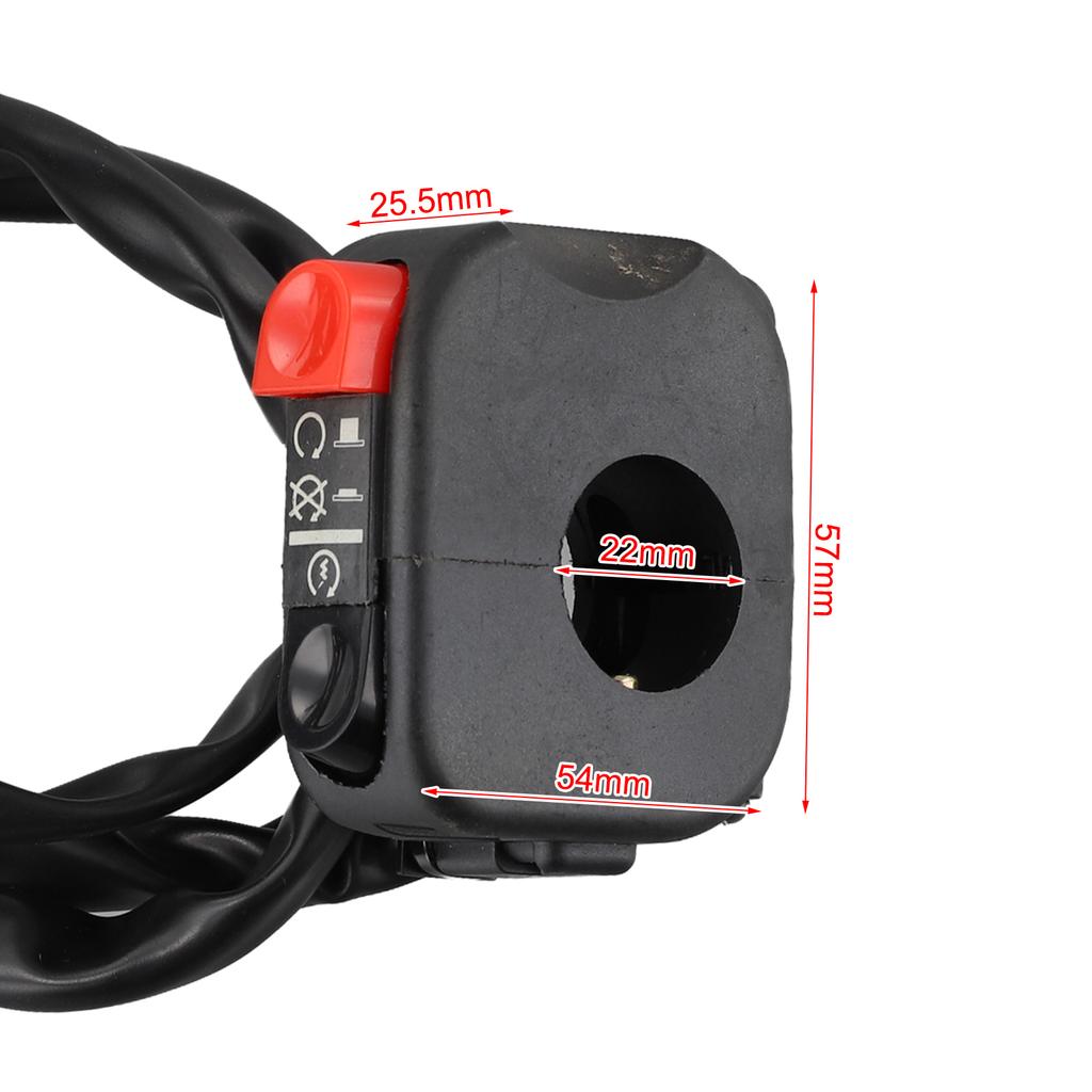 Прямая установка Мотоциклетные аксессуары Мотоциклетный переключатель на руле Материал АБС Антикоррозийный Простой в использовании