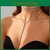 Trendy Long Neck Chain For Women With Sparkling Cubic Zirconia And Geometric Accents