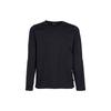 STONE ISLAND Однотонный свитер с длинным рукавом и круглым вырезом Мужской свитер Черный 78192021A-V0029
