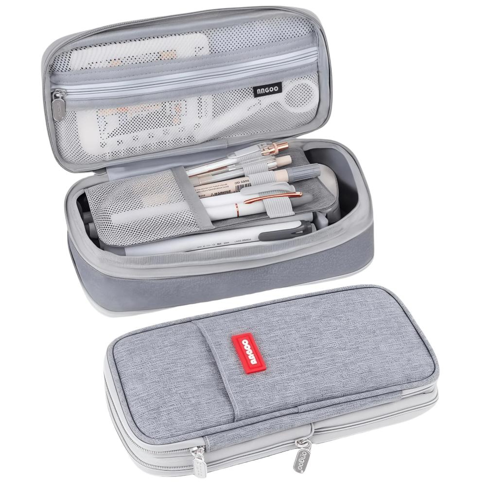 Многофункциональная сумка для канцелярских принадлежностей Двухслойный органайзер для канцелярских принадлежностей Модный пенал Подарок