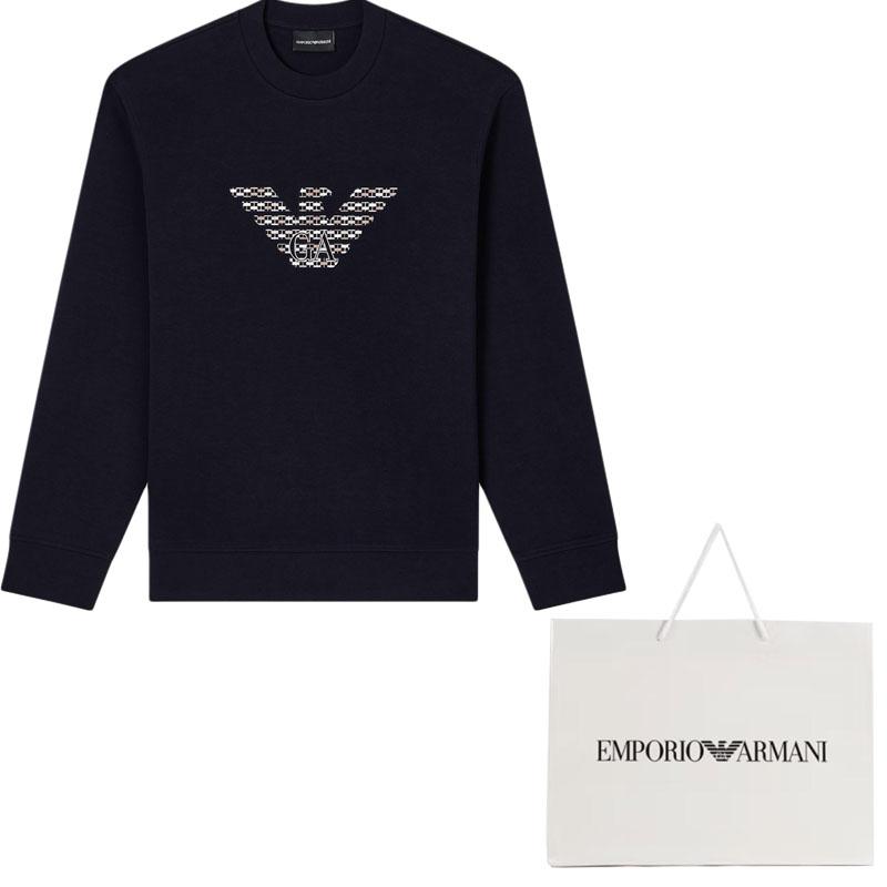 Emporio Armani eagle-emblem embroidered sweatshirt EM002906-AF10013-MB369