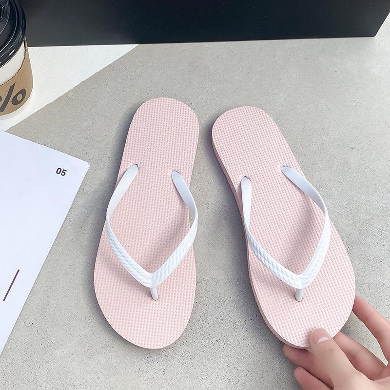 Модные женские однотонные нескользящие шлепанцы: Идеально подходит для летнего отдыха на открытом воздухе, пляжа и ванной комнаты.