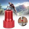 4pcs Road Bike Bicycle Motorcycle Air Pump Adapter for Presta to Schrader Converter (Red)