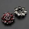 1pcs Metal Rhinestone Fur Coat Buttons for Clothing Collar Decoration Accessories