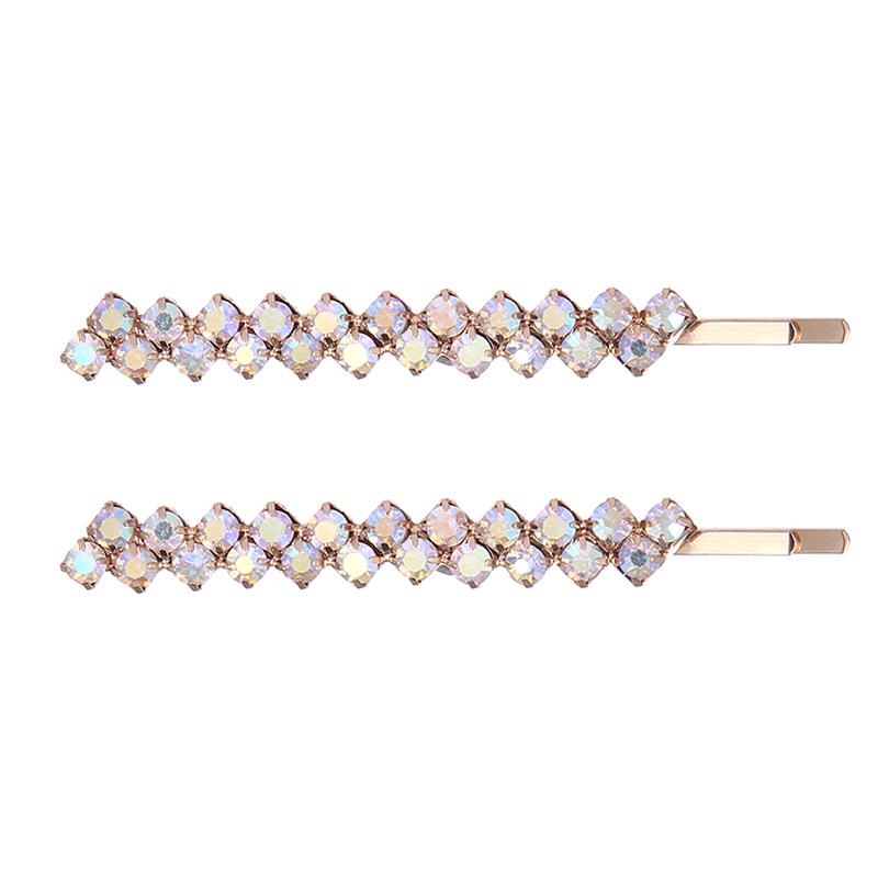 Элегантная свадебная заколка для волос со стразами - Модный европейский и американский дизайн в одно слово