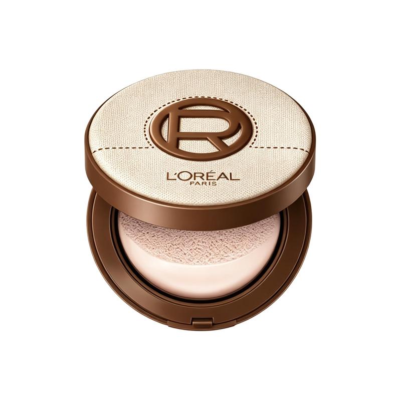 Loreal Paris Жирный Матовый Кушон LOreal Черный Жирный Лен Ограниченная Серия Воздушный Кушон-200 Розовый Тон Керамический Белый 14г