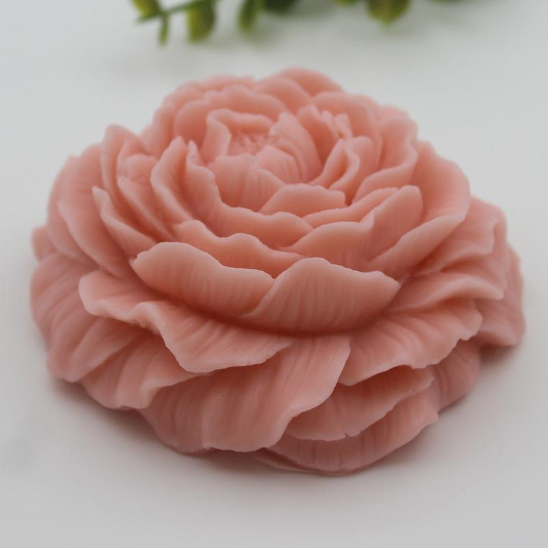 3D стерео пион свеча силиконовая форма DIY креативный цветок ароматерапия свеча гипсовая смола ремесло силиконовая форма целая