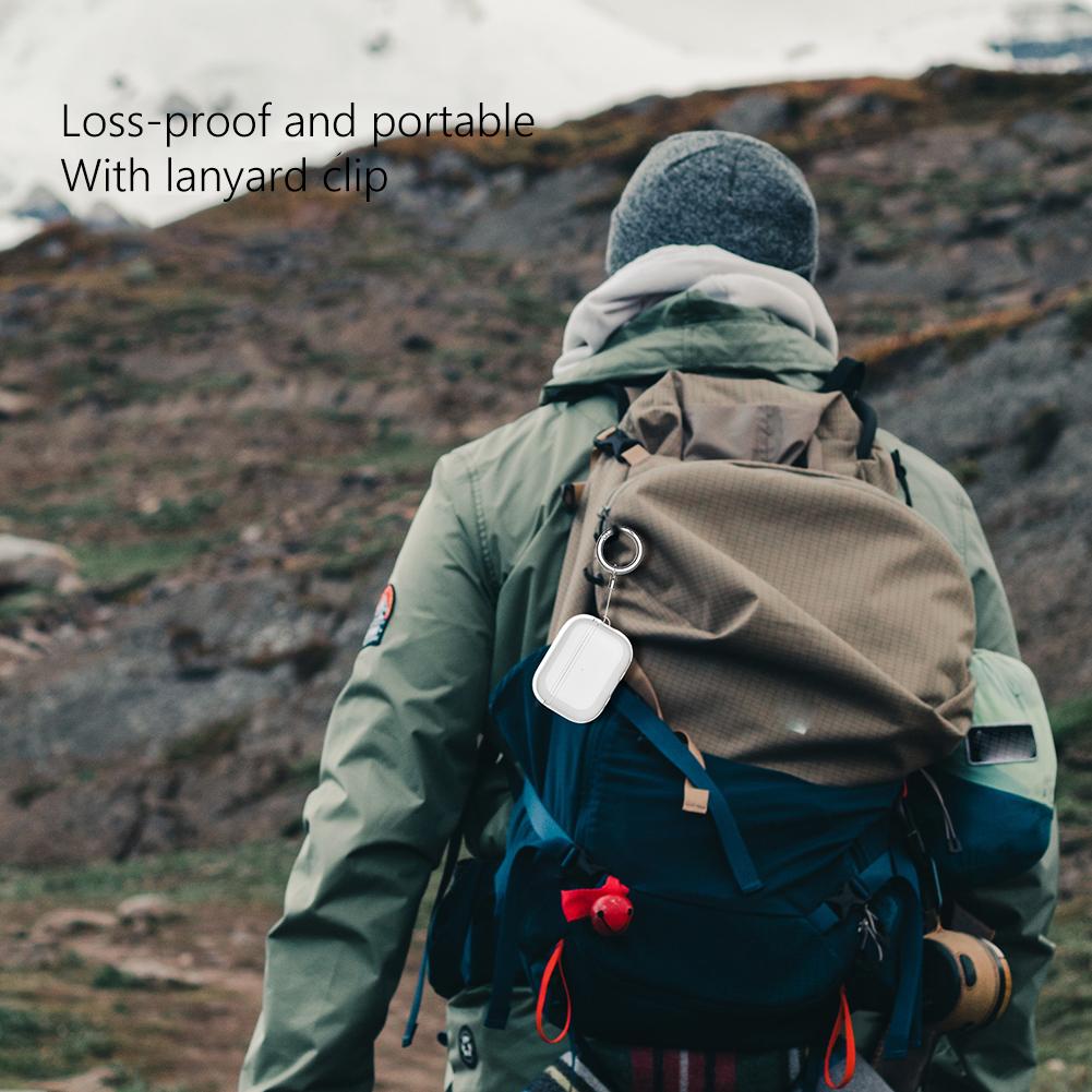 Мягкий защитный чехол для наушников из ТПУ с пряжкой-ремешком, защитный чехол для наушников от пыли для Apple Airpods Pro 2