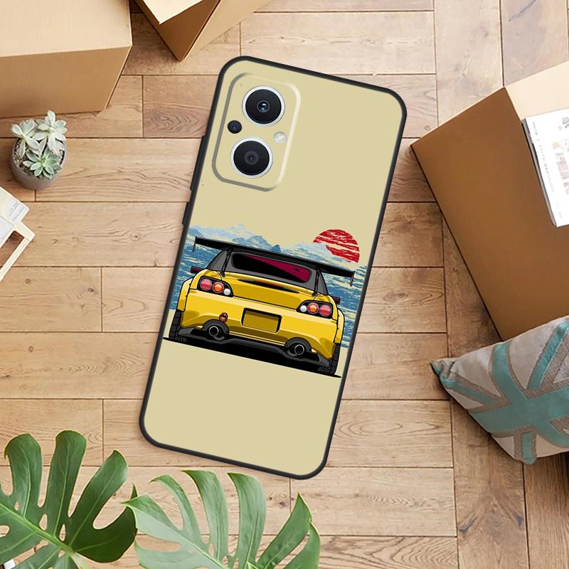 Чехол для телефона JDM Drift со спортивным автомобилем для OPPO Reno 14 13 11 12 F 10 Pro 8T 7 8 Lite OPPO Find X9 X8 X5 Pro Задняя крышка