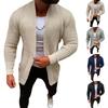 Men's Cardigan Knitting Fashion Solid Color Sweater Coat