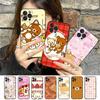 Популярный Милый Медведь R-rilakkuma Чехол для Телефона Для IPhone 16 Pro Max 15 17 Plus 14 13 12 Mini 11 Черный Чехол