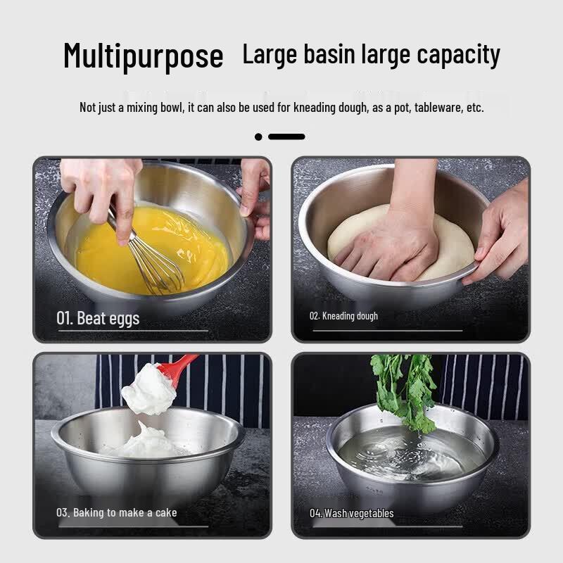 Shibazuo DK02-28 304 Stainless Steel Mixing Bowl