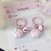 Charming Cartoon Cat Paw Bell Keychain - Cute Schoolbag Pendant & Bestie Gift