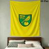 Norwich City FC Wall Tapestry Aesthetic Wall Hanging Printed Fabric Blanket Decorative Tapestries for Bedroom Living Room Home Decor